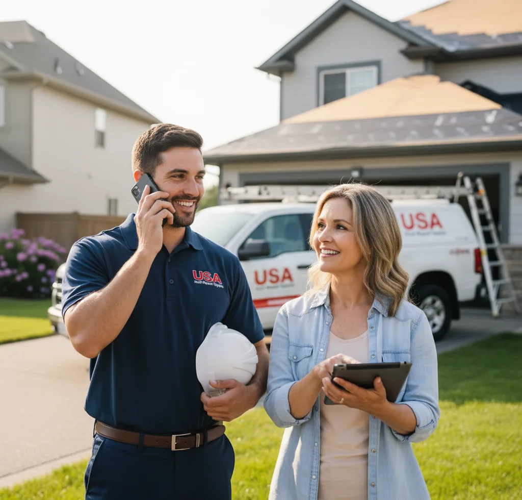 USA Roof Repair Experts customer support in Gerald